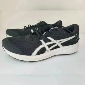 Asics Black and White Athletic Shoes